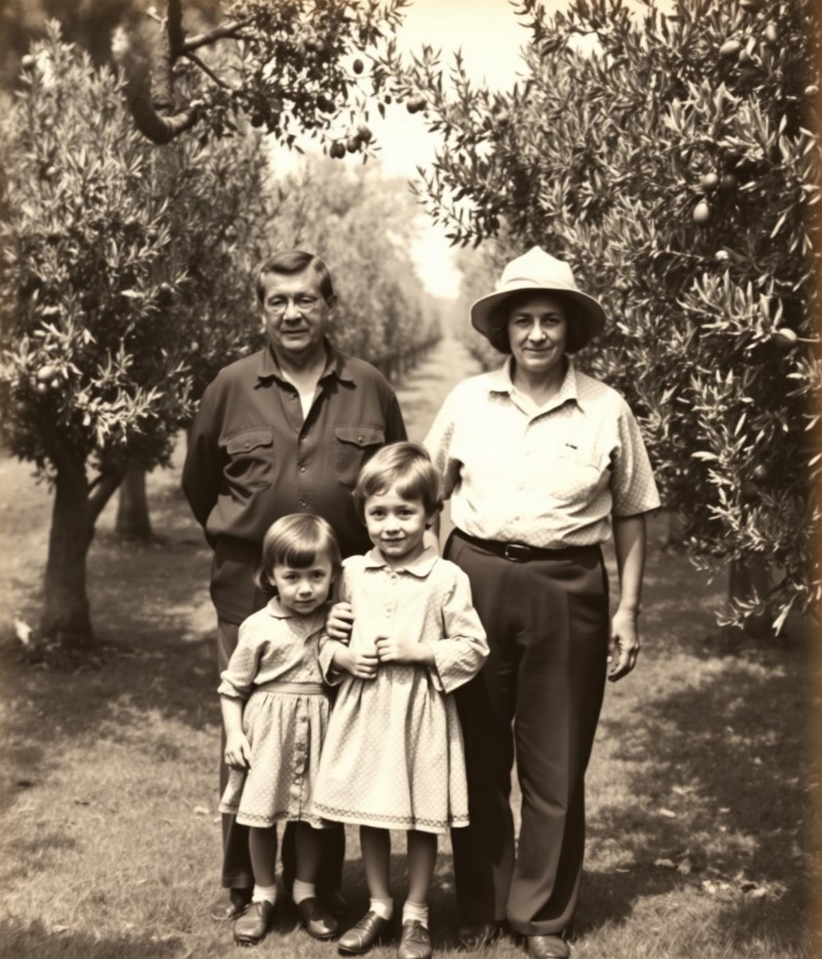 Retrato de família nos anos 60
